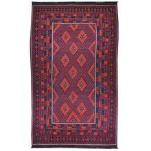 Load image into Gallery viewer, Hand-Woven Tribal Afghan Kilim Reversible Wool Rug (Size 8.3 X 14.6) Cwral-7569