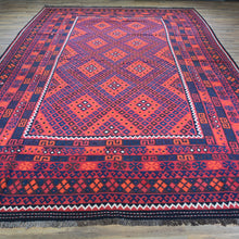 Load image into Gallery viewer, Hand-Woven Tribal Afghan Kilim Reversible Wool Rug (Size 8.3 X 14.6) Cwral-7569