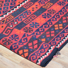 Load image into Gallery viewer, Hand-Woven Tribal Afghan Kilim Reversible Wool Rug (Size 8.3 X 14.6) Cwral-7569