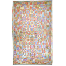 Load image into Gallery viewer, Hand-Woven Geometric Design Oversize Kilim Wool Rug (Size 9.7 X 16.3) Cwral-7575
