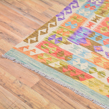 Load image into Gallery viewer, Hand-Woven Geometric Design Oversize Kilim Wool Rug (Size 9.7 X 16.3) Cwral-7575