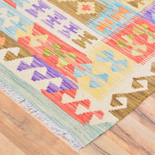 Load image into Gallery viewer, Hand-Woven Geometric Design Oversize Kilim Wool Rug (Size 9.7 X 16.3) Cwral-7575