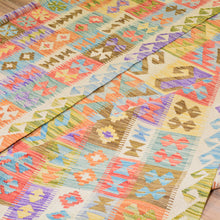 Load image into Gallery viewer, Hand-Woven Geometric Design Oversize Kilim Wool Rug (Size 9.7 X 16.3) Cwral-7575