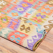 Load image into Gallery viewer, Hand-Woven Geometric Design Oversize Kilim Wool Rug (Size 9.7 X 16.3) Cwral-7575