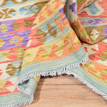 Load image into Gallery viewer, Hand-Woven Geometric Design Oversize Kilim Wool Rug (Size 9.7 X 16.3) Cwral-7575