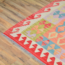 Load image into Gallery viewer, Hand-Woven Geometric Design Kilim Aghan Wool Rug (Size 10.4 X 12.5) Cwral-7578