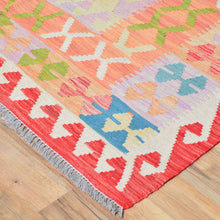 Load image into Gallery viewer, Hand-Woven Geometric Design Kilim Aghan Wool Rug (Size 10.4 X 12.5) Cwral-7578