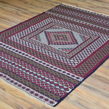 Load image into Gallery viewer, Soumak Fine Tribal Traditional Handmade Wool Rug (Size 3.11 X 6.0) Cwral-7680