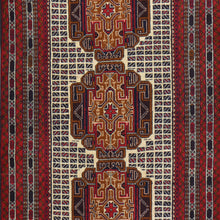Load image into Gallery viewer, Hand-Knotted Afghan Tribal Baluch Wool Handmade Rug (Size 2.9 X 4.10) Cwral-7776
