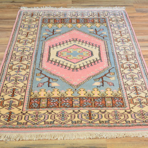 Hand-Knotted Turkish Tribal Handmade Wool Rug (Size 3.1 X 4.8) Cwral-7794