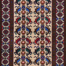 Load image into Gallery viewer, Hand-Knotted Afghan Tribal Baluch Wool Handmade Rug (Size 3.0 X 4.8) Cwral-7797