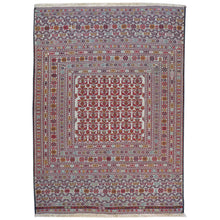 Load image into Gallery viewer, Flatweave Soumak Fine Tribal Maleeki Handmade Wool Rug (Size 4.5 X 6.1) Cwral-7821