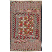Load image into Gallery viewer, Flatweave Soumak Fine Tribal Maleeki Handmade Wool Rug (Size 3.0 X 4.10) Cwral-7839