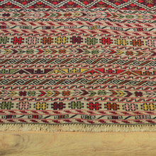 Load image into Gallery viewer, Flatweave Soumak Fine Tribal Maleeki Handmade Wool Rug (Size 3.0 X 4.10) Cwral-7839