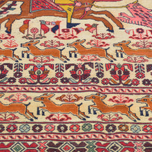 Load image into Gallery viewer, Flatweave Soumak Fine Tribal Maleeki Handmade Wool Rug (Size 3.2 X 4.3) Cwral-7845
