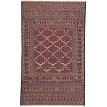 Load image into Gallery viewer, Fine Soumak Tribal Afghan Rug Handmade Wool Rug (Size 2.9 X 4.8) Cwral-7848