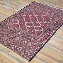 Load image into Gallery viewer, Fine Soumak Tribal Afghan Rug Handmade Wool Rug (Size 2.9 X 4.8) Cwral-7848