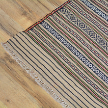 Load image into Gallery viewer, Hand-Woven Tribal lagharee Soumack Striped Design Wool Rug (Size 3.2 X 4.10) Cwral-7851