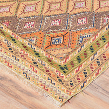 Load image into Gallery viewer, Afghan Tribal Multiple Weave Handmade Geometric Design Wool Rug (Size 3.9 X 4.4 ) Cwral-7905