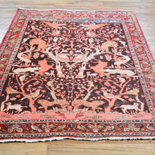 Load image into Gallery viewer, Hand-Knotted Persian Tribal Pictorial Design Wool Rug (Size 4.4 X 6.4) Cwral-7929