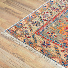 Load image into Gallery viewer, Hand-Knotted Fine Oriental Super Kazak Design Wool Rug (Size 4.0 X 6.0) Cwral-7992