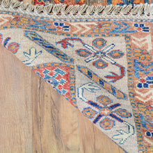 Load image into Gallery viewer, Hand-Knotted Fine Oriental Super Kazak Design Wool Rug (Size 4.0 X 6.0) Cwral-7992