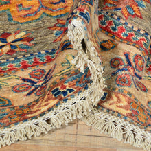 Load image into Gallery viewer, Hand-Knotted Fine Oriental Super Kazak Design Wool Rug (Size 4.0 X 6.0) Cwral-7992