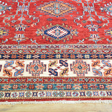 Load image into Gallery viewer, Hand-Knotted Caucasian Design Super Kazak Wool Rug (Size 8.0X 10.2) Cwral-8187