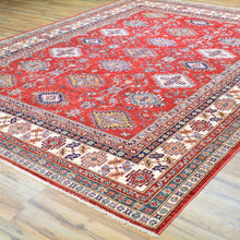 Load image into Gallery viewer, Hand-Knotted Caucasian Design Super Kazak Wool Rug (Size 8.0X 10.2) Cwral-8187