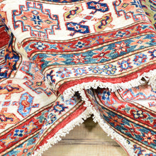 Load image into Gallery viewer, Hand-Knotted Caucasian Design Super Kazak Wool Rug (Size 8.0X 10.2) Cwral-8187