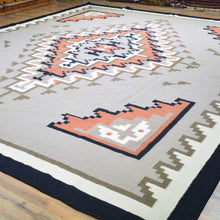 Load image into Gallery viewer, Hand-Woven Flatweave Southwestern Design Kilim Rug (Size 11.11 X 14.6) Cwral-8199