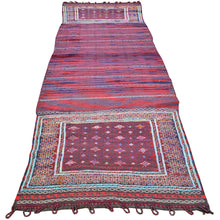 Load image into Gallery viewer, Hand-Woven Afghan Tribal Runner Kilim 100% Wool Rug (Size 3.1 X 11.1) Cwral-8235