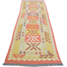 Load image into Gallery viewer, Hand-Woven Flatweave Handmade Kilim Wool Rug (Size 2.8 X 10.0) Cwral-8370