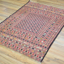 Load image into Gallery viewer, Flatweave Soumak Fine Tribal Malaeki Handmade Wool Rug (Size 3.1 X 4.4) Cwral-8388
