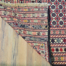 Load image into Gallery viewer, Flatweave Soumak Fine Tribal Malaeki Handmade Wool Rug (Size 3.1 X 4.4) Cwral-8388