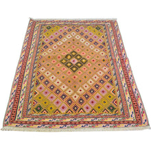 Load image into Gallery viewer, Hand-Knotted And Soumak Fine Oriental Tribal Afghan Rug (Size 2.10 X 4.3) Cwral-8409