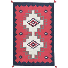 Load image into Gallery viewer, Hand-Woven Reversible Kilim Southwestern Design Wool Rug (Size 4.1 X 6.0) Cwral-8523