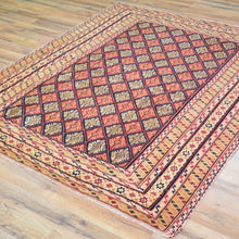 Load image into Gallery viewer, Afghan Tribal Mashwani Handmade Geometric Design Wool Rug (Size 4.8 X 5.10) Cwral-8574