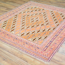 Load image into Gallery viewer, Afghan Tribal Mashwani Handmade Geometric Design Wool Rug (Size 5.1 X 5.10) Cwral-8577