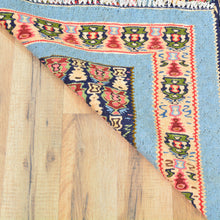 Load image into Gallery viewer, Hand-Woven Persian Sennah Kilim Geometric Design Wool Rug (Size 4.0 X 4.11) Cwral-8592