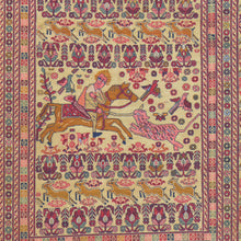 Load image into Gallery viewer, Fine Afghan Soumack Tribal Pictorial Handmade Wool Rug (Size 3.11 X 6.1) Cwral-8622