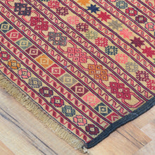 Load image into Gallery viewer, Fine Afghan Soumack Tribal Pictorial Handmade Wool Rug (Size 3.11 X 6.1) Cwral-8622