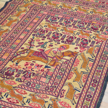 Load image into Gallery viewer, Fine Afghan Soumack Tribal Pictorial Handmade Wool Rug (Size 3.11 X 6.1) Cwral-8622