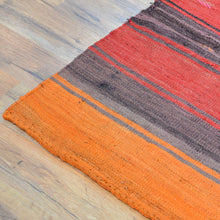 Load image into Gallery viewer, Hand-Woven Tribal Turkish Kilim 100% Wool Rug (Size 4.2 X 5.3) Cwral-8652