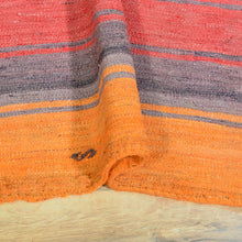 Load image into Gallery viewer, Hand-Woven Tribal Turkish Kilim 100% Wool Rug (Size 4.2 X 5.3) Cwral-8652