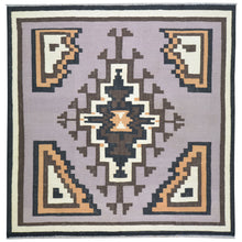 Load image into Gallery viewer, Hand-Woven Southwestern Design Wool Handmade Rug (Size 6.5 X 6.7) Cwral-8688