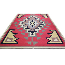 Load image into Gallery viewer, Hand-Woven Southwestern Design Wool Handmade Rug (Size 6.6 X 9.10) Cwral-8691