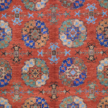 Load image into Gallery viewer, Hand-Knotted oriental Afghan Tribal Handmade Wool Rug (Size 9.4 X 12.6) Cwral-8706