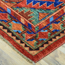 Load image into Gallery viewer, Hand-Knotted oriental Afghan Tribal Handmade Wool Rug (Size 9.4 X 12.6) Cwral-8706