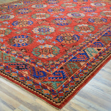 Load image into Gallery viewer, Hand-Knotted oriental Afghan Tribal Handmade Wool Rug (Size 9.4 X 12.6) Cwral-8706